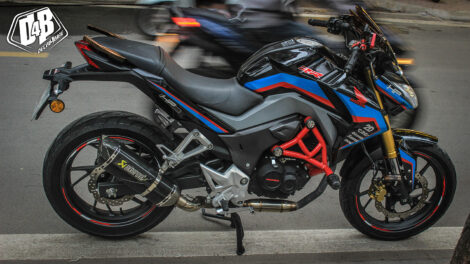 CB000001 Honda CB190F Red Blue 4