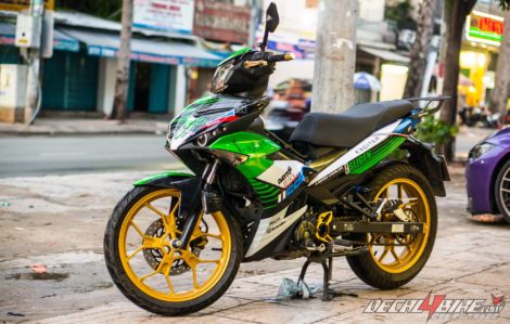 exciter 150 icon racing green 1